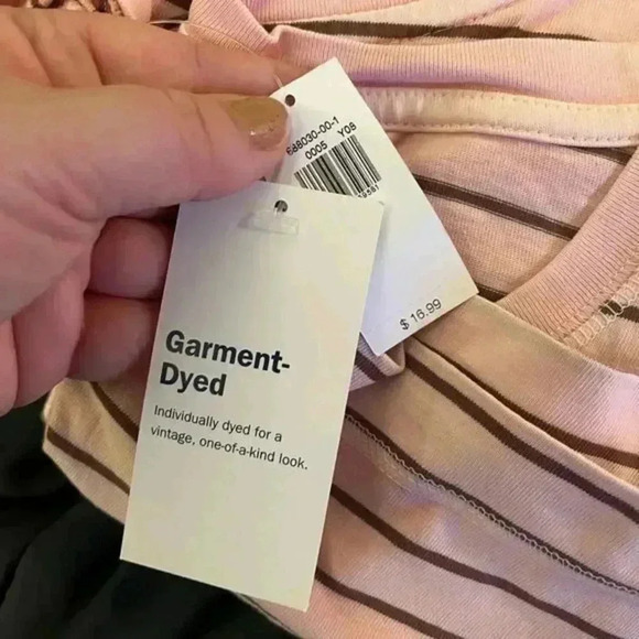 Old Navy NWT Loose Vintage Relaxed Sleeveless Crew-Neck Striped Tee XXL - Picture 5 of 6